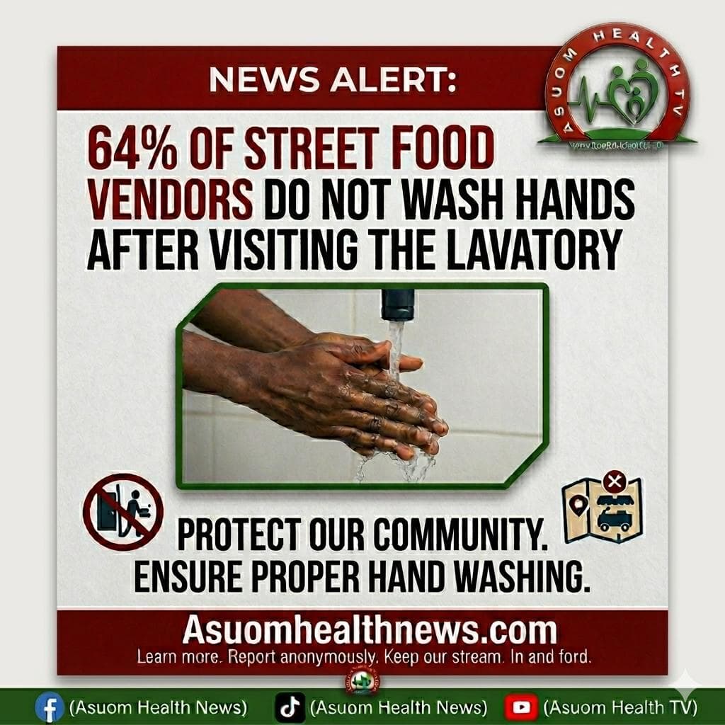 Poor hygiene practice by street food vendors