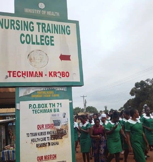Techiman-Krobo Nursing College Shut Down After Student Protest Over Poor Conditions and Leadership Concerns