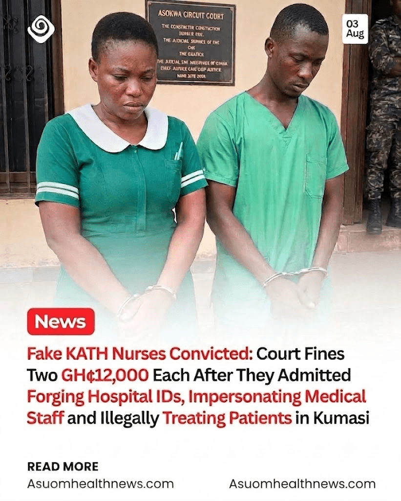 3. Court Fines Fake KATH Nurses GH¢12,000 Over Illegal Medical Practice